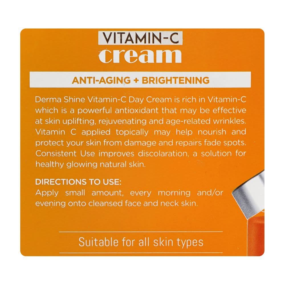 Derma Shine Skin Glow Day & Night Vitamin-C Cream, For Dull & Tired Skin, 50G, Creams & Lotions, Derma Shine, Chase Value