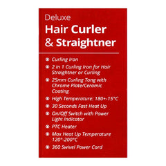West Point Deluxe Hair Curler & Straightener, 51W, WF-6811