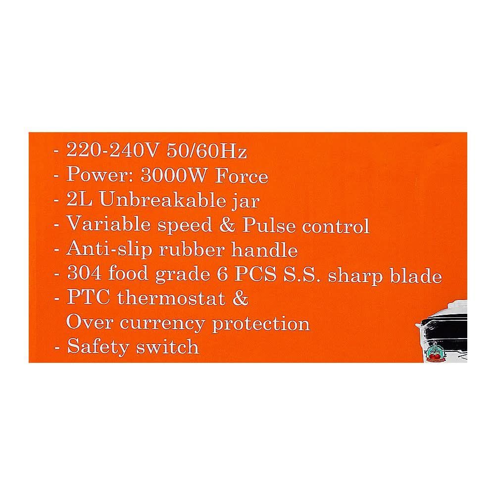 Sayona Professional Unbreakable Blender, 3000W, SB-4529, Juicer Blender & Mixer, Sayona, Chase Value
