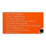 Sayona Professional Unbreakable Blender, 3000W, SB-4529, Juicer Blender & Mixer, Sayona, Chase Value