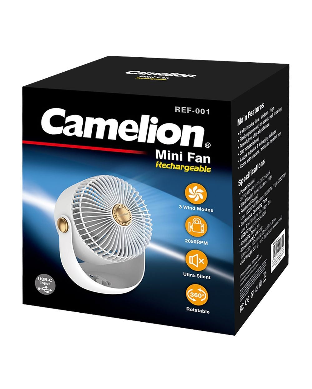 Camelion Mini Rechargeable Fan