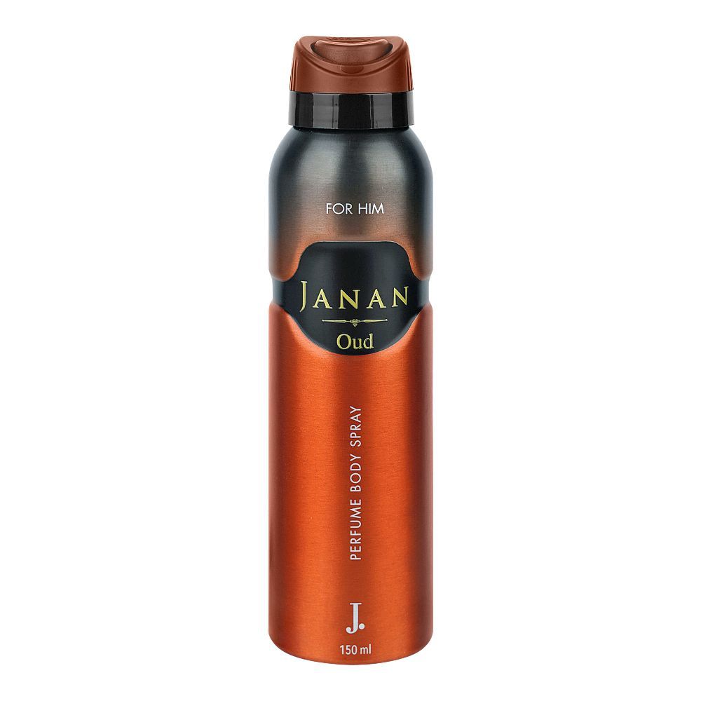 J. Janan Oud Perfume Body Spray For Men - 150ml, Men Body Spray & Mist, Junaid Jamshed, Chase Value