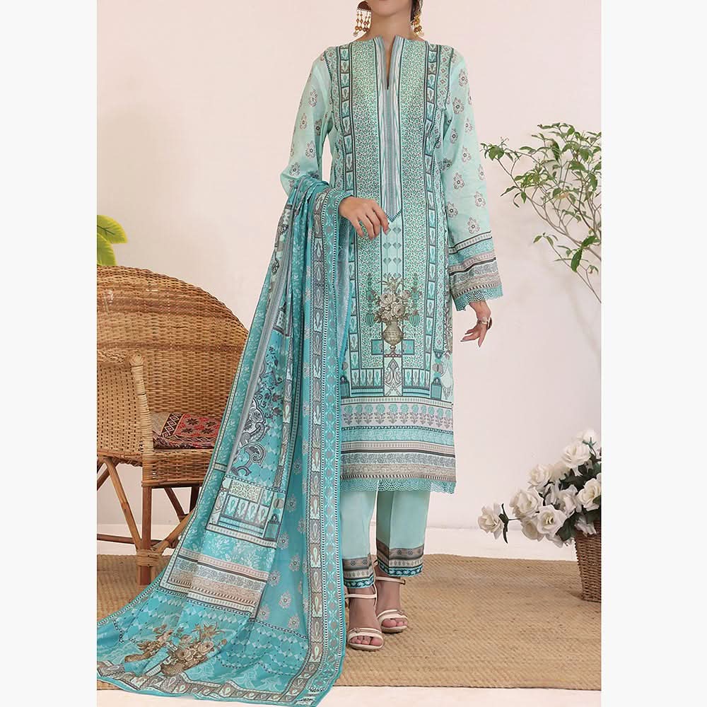 VS Misri Printed Lawn Unstitched 3Pcs Suit - 129, Women, 3Pcs Shalwar Suit, Vs Textile Mills, Chase Value