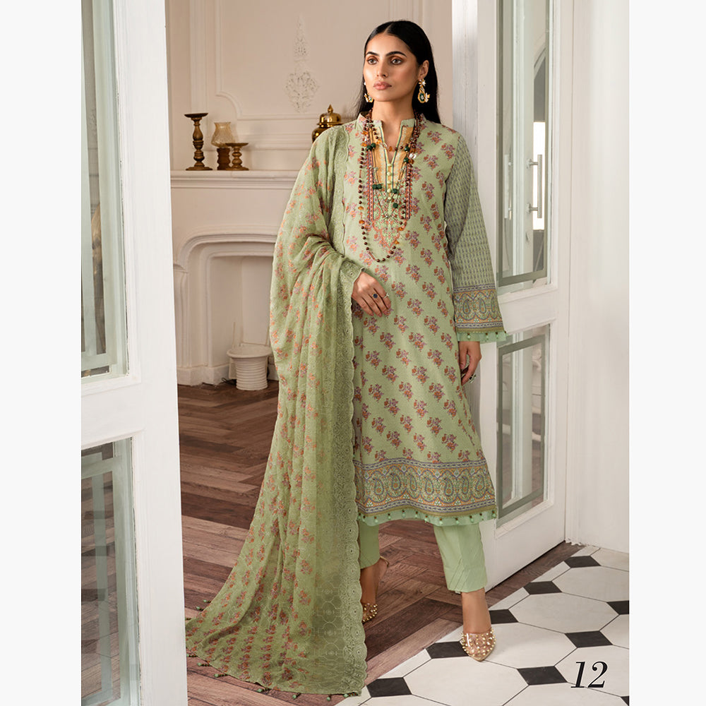 Al-Zohaib Sun Shine Cotton Printed Unstitched 3Pcs Suit - 12, Women, 3Pcs Shalwar Suit, Al-Zohaib Textiles, Chase Value