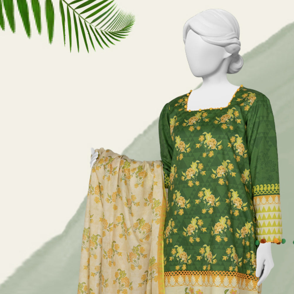Panjnad Norah Lawn By J. Printed Unstitched 3 Pcs Suit - 241170, Women, 3Pcs Shalwar Suit, Chase Value, Chase Value