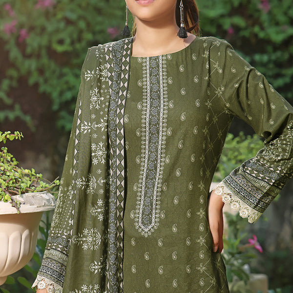 Monalisa Shimmery Printed Unstitched 3Pcs V1 - 2602, Women, 3Pcs Shalwar Suit, VS Textile, Chase Value