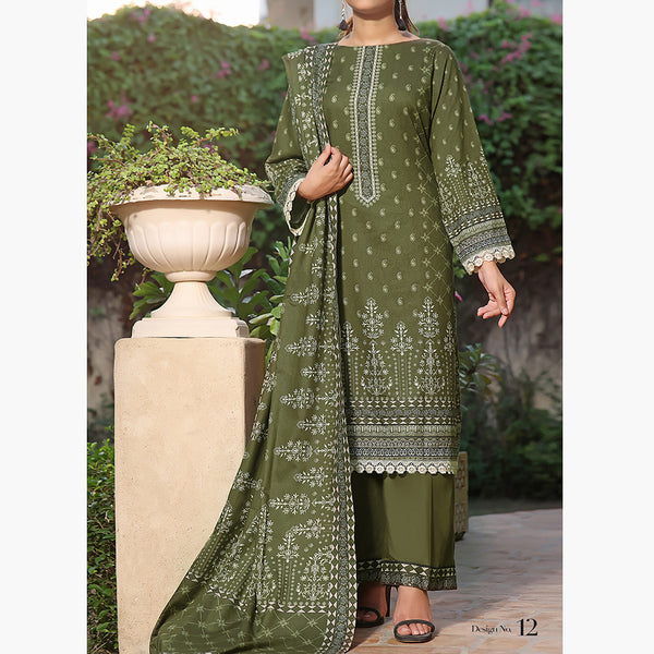 Mon Liza Shimmery Printed Unstitched 3Pcs V1 - 2602, Women, 3Pcs Shalwar Suit, VS Textiles, Chase Value