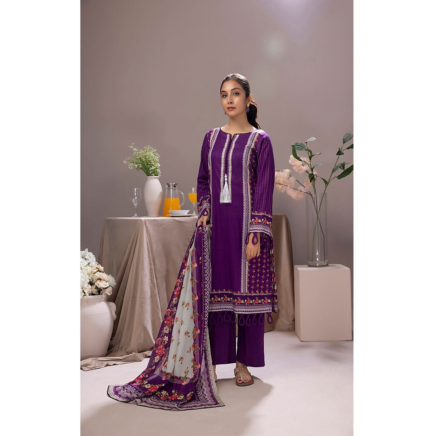 Salina Weaving Dobby By Regalia Printed Lawn Unstitched 3 Pcs Suit - 12, Women, 3Pcs Shalwar Suit, Regalia Textiles, Chase Value
