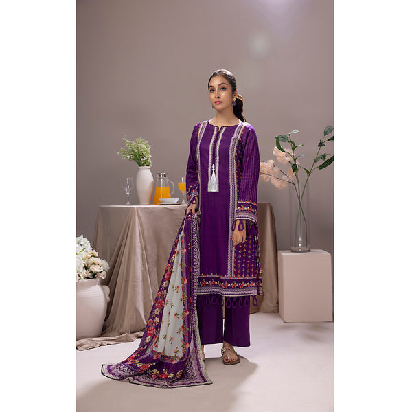 Salina Weaving Dobby By Regalia Printed Lawn Unstitched 3 Pcs Suit - 12