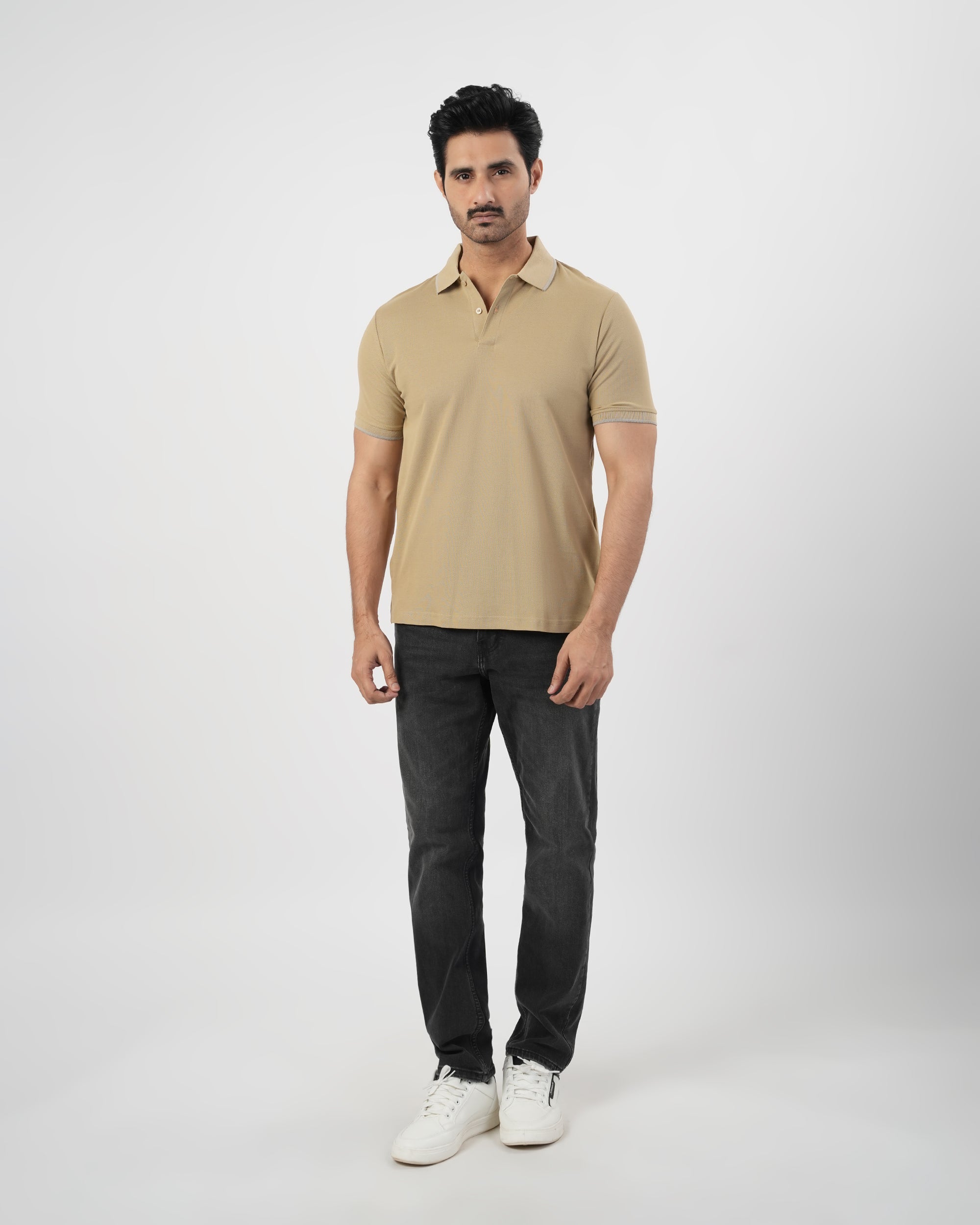 Eminent Men’s Solid Pique Polo T-Shirt