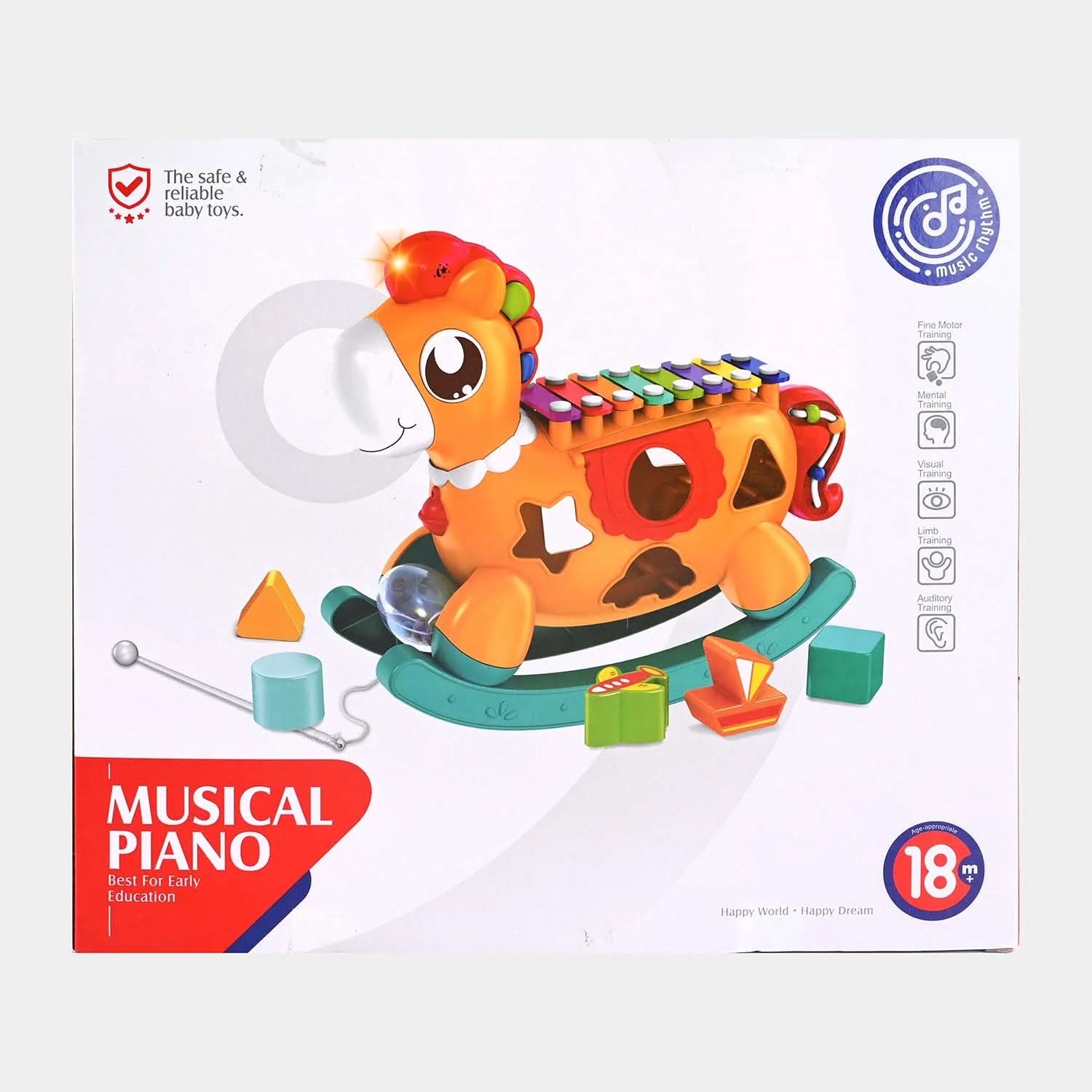 Huanger Shape Recognition Musical Toy - Multi Color, Musical Toys, Chase Value, Chase Value