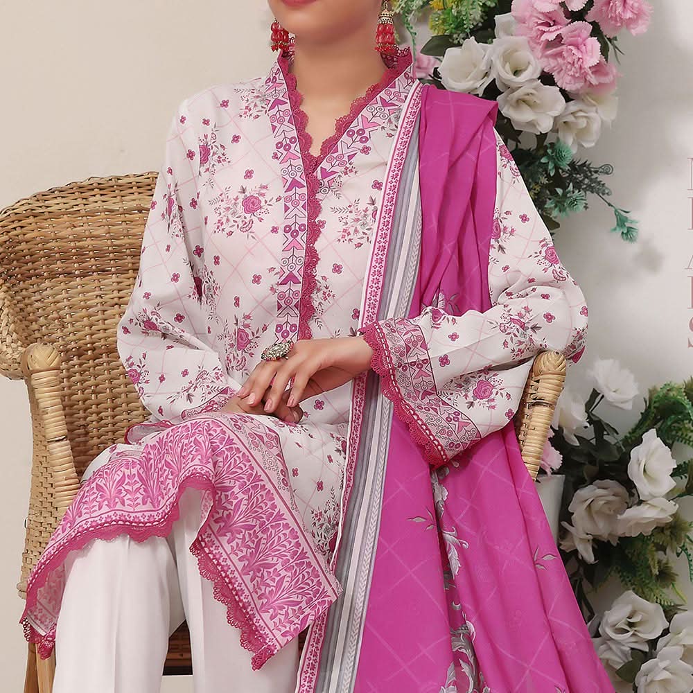 VS Misri Printed Lawn Unstitched 3Pcs Suit - 130, Women, 3Pcs Shalwar Suit, Vs Textile Mills, Chase Value