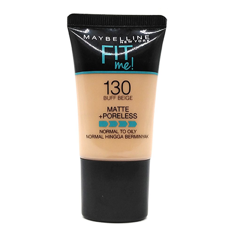 Maybelline Fit Me Matte + Poreless Liquid Foundation, 130, Buff Beige, 18Ml, Foundation, Maybelline, Chase Value