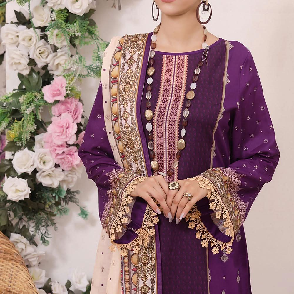 VS Misri Printed Lawn Unstitched 3Pcs Suit - 133, Women, 3Pcs Shalwar Suit, Vs Textile Mills, Chase Value