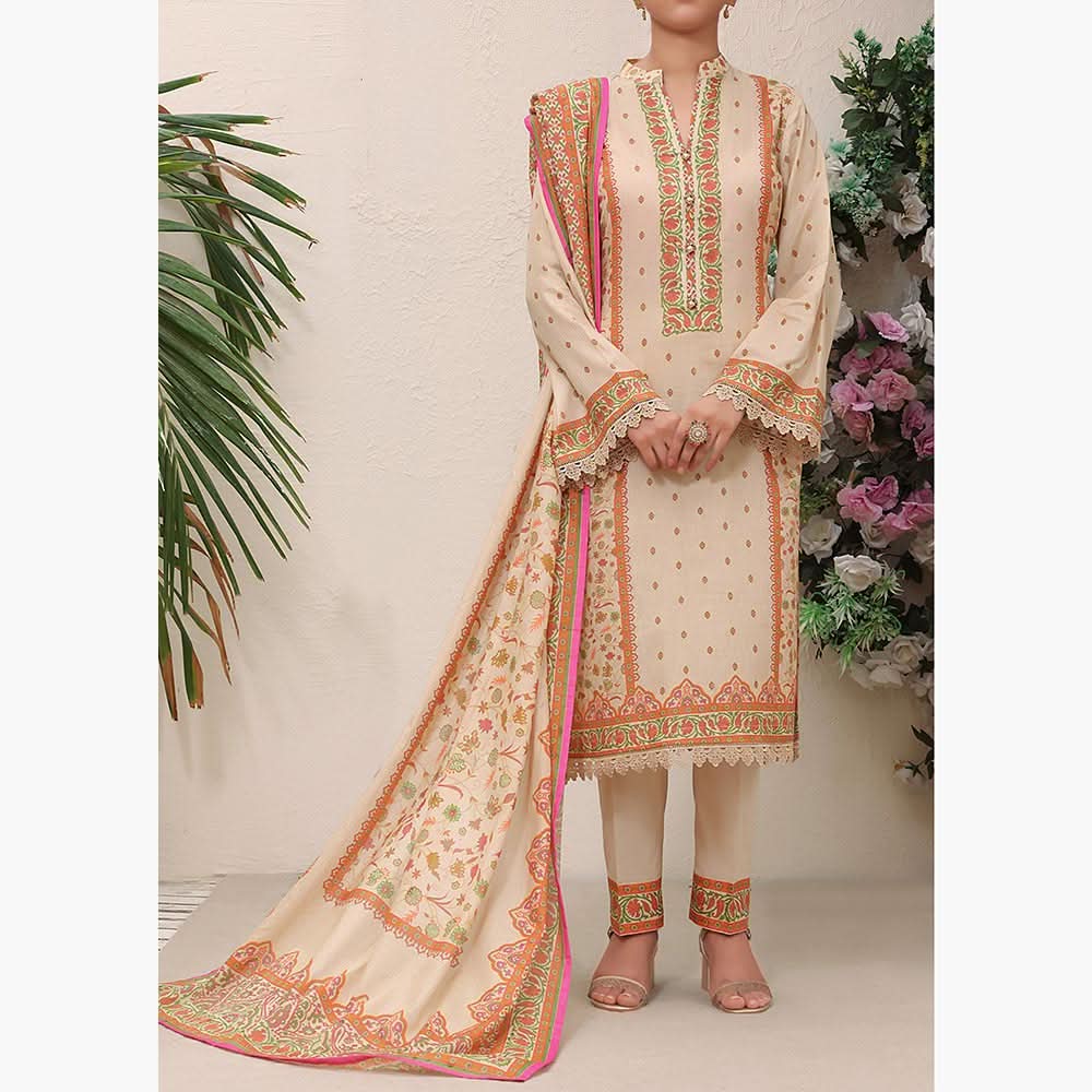 VS Misri Printed Lawn Unstitched 3Pcs Suit  - 134, Women, 3Pcs Shalwar Suit, Vs Textile Mills, Chase Value