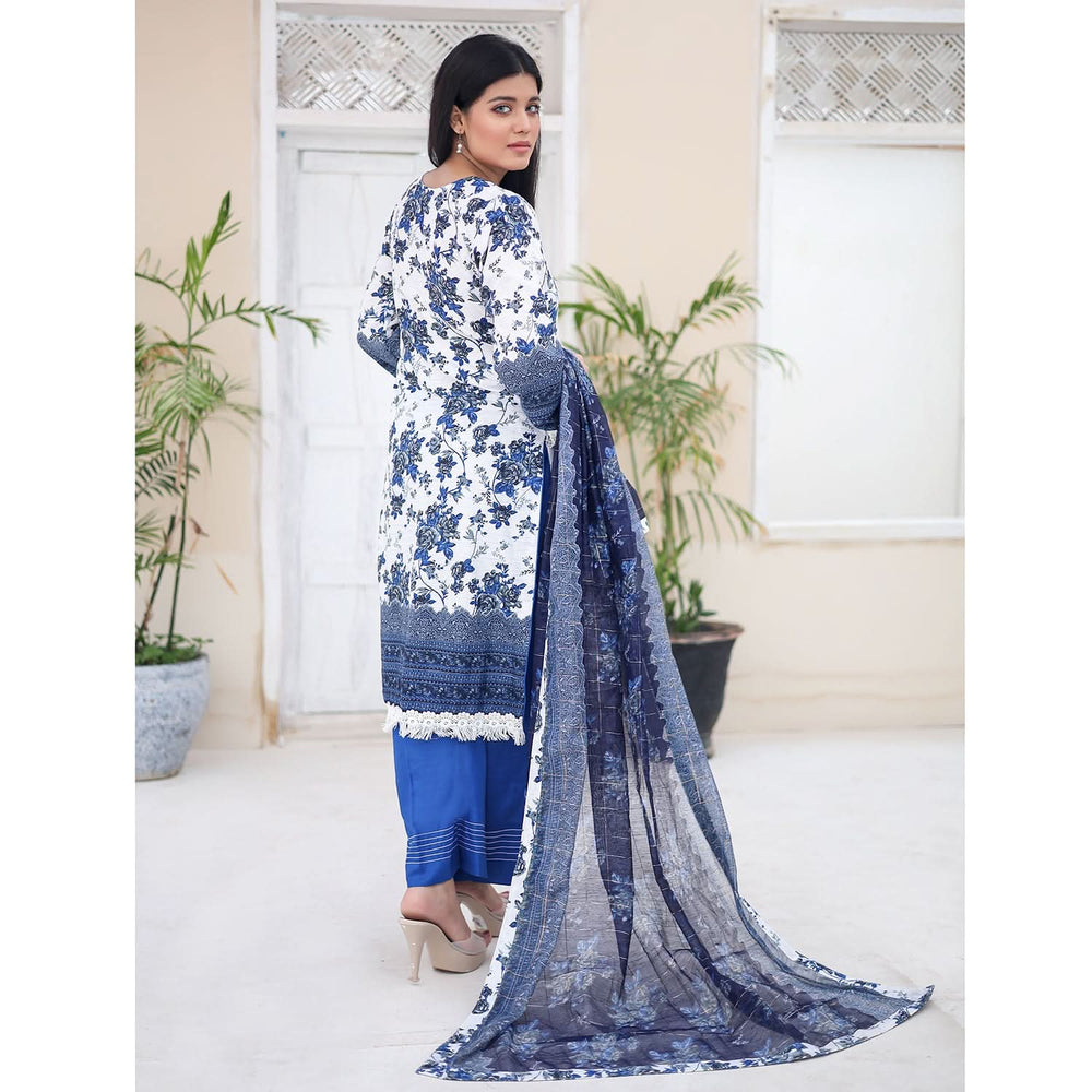 Laiba By SN Cloth Printed Unstitched 3 Pcs Suit - 12, Women, 3Pcs Shalwar Suit, SN Cloth, Chase Value