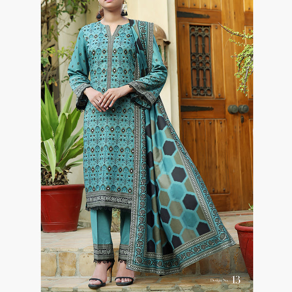 Mon Liza Shimmery Printed Unstitched 3Pcs V1 - 2603, Women, 3Pcs Shalwar Suit, VS Textiles, Chase Value