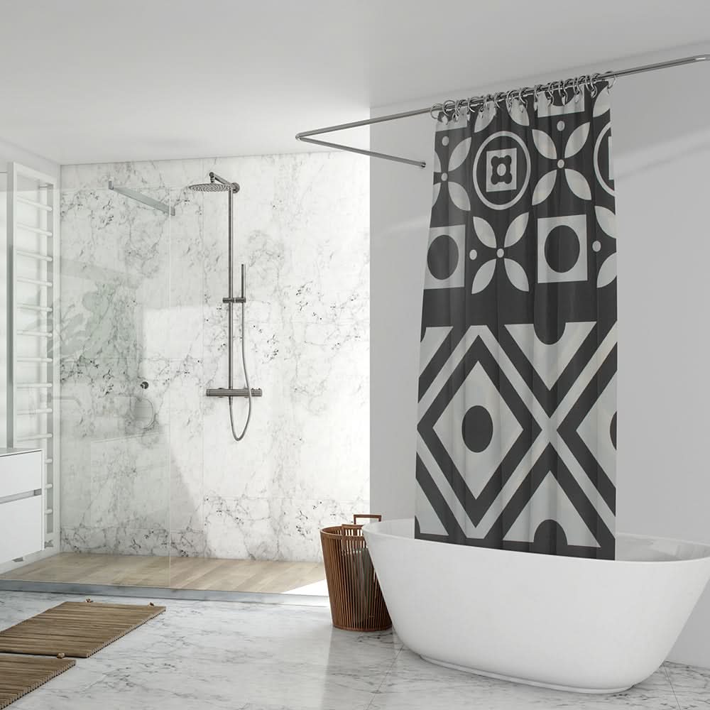 PEVA Shower Curtain 180x180 - D, Decoration, Chase Value, Chase Value
