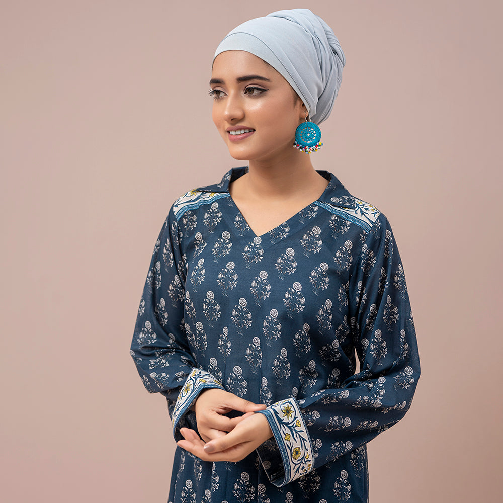 Eminent Printed Digital Lawn With Chiffon Dupatta Unstitched 3Pcs Suit - ES24LP3P14, Women, 3Pcs Shalwar Suit, Eminent, Chase Value