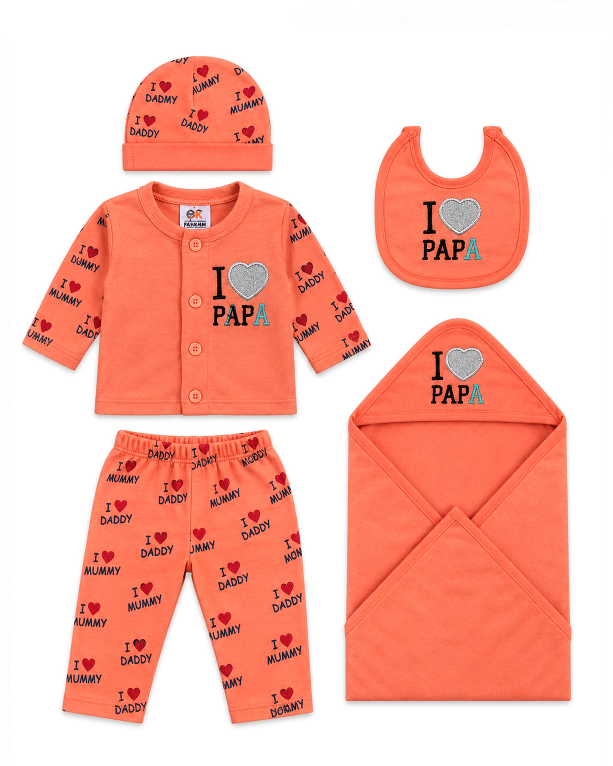 Newborn Baby Gift Set - 5 Pcs Suit Set