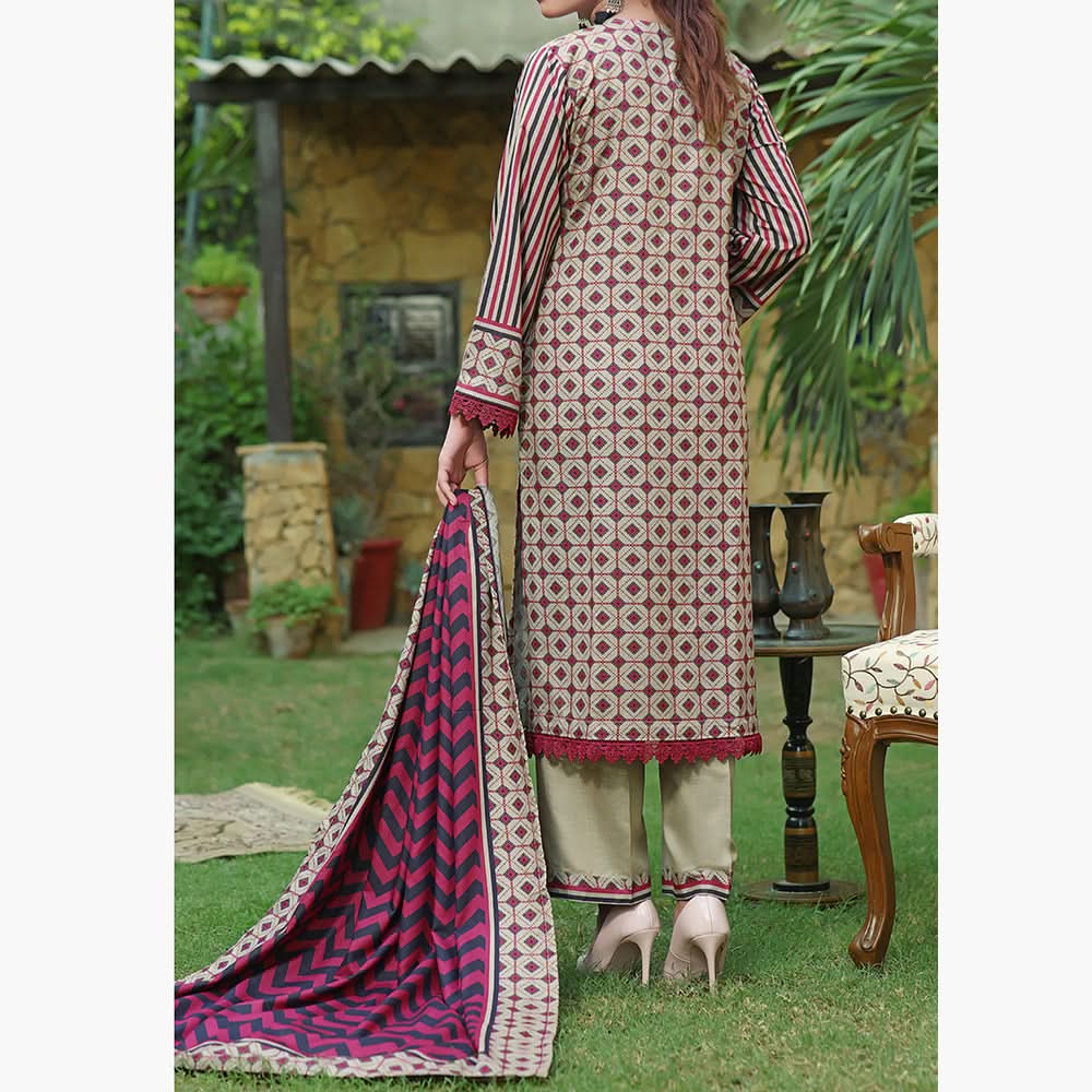 Monalisa Shimmery Printed Unstitched 3Pcs V1 - 2604, Women, 3Pcs Shalwar Suit, VS Textile, Chase Value