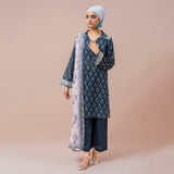 Eminent Printed Digital Lawn With Chiffon Dupatta Unstitched 3Pcs Suit - ES24LP3P14, Women, 3Pcs Shalwar Suit, Eminent, Chase Value