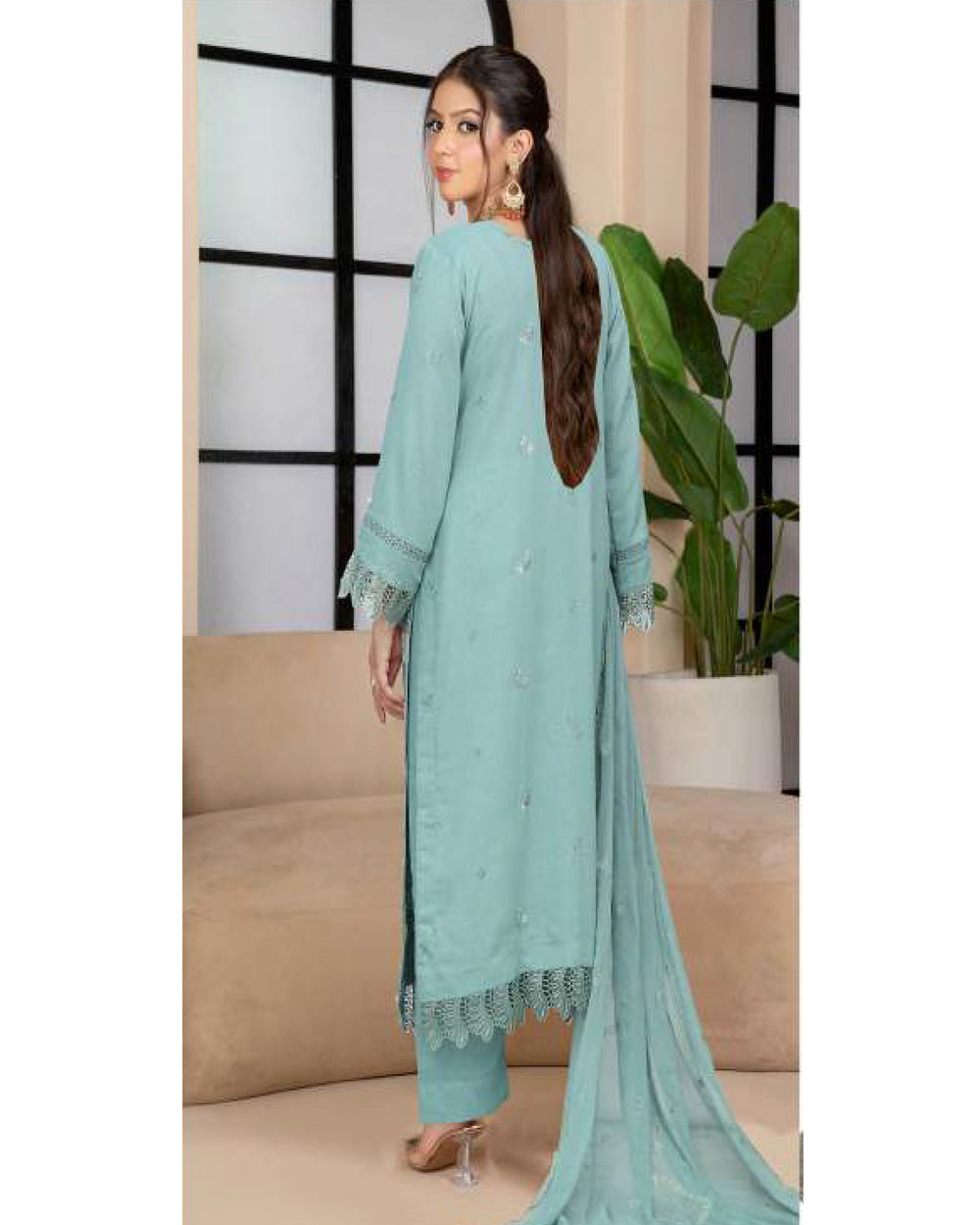 Noor Jahan Maha Noor Karandi Luxury Embroidered Suit with Dupatta - 10, Women, 3Pcs Shalwar Suit, Chase Value, Chase Value