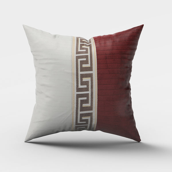 2 Color Cushion - Maroon