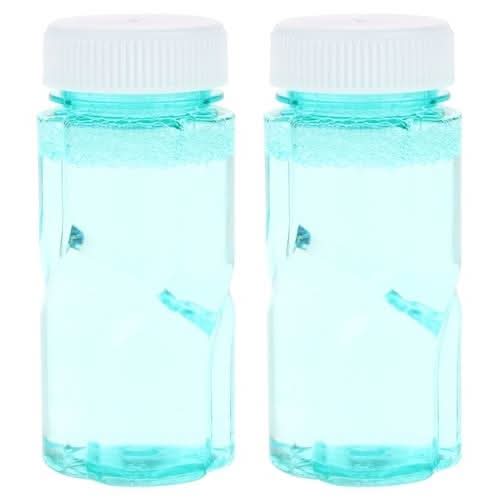 Bubble Gun with 2 Bottles – Automatic Bubble Blaster Toy - Blue & White, Weapon Toys, Chase Value, Chase Value
