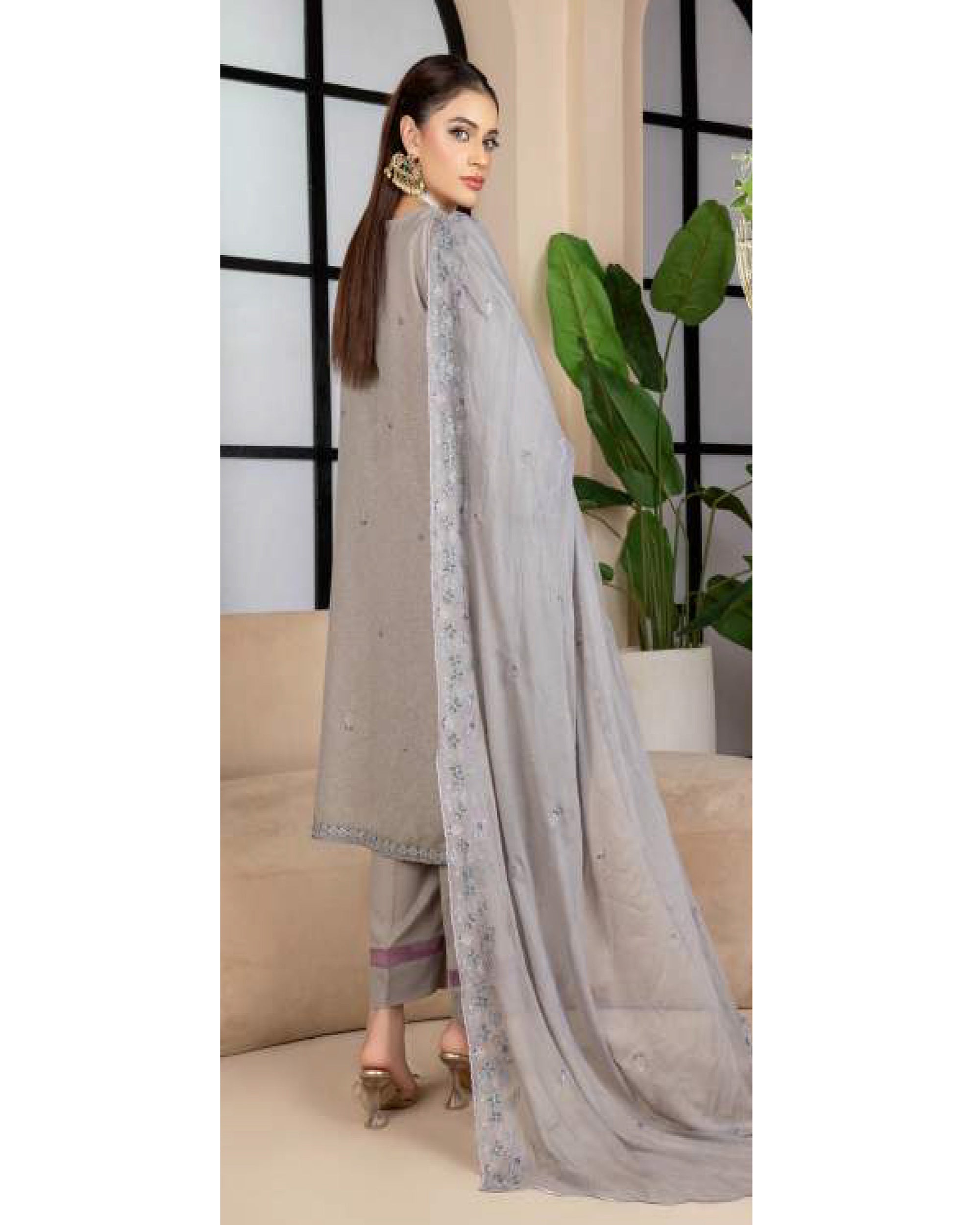 Noor Jahan Maha Noor Karandi Luxury Embroidered Suit with Dupatta - 2, Women, 3Pcs Shalwar Suit, Chase Value, Chase Value