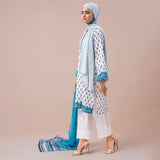 Eminent Printed Digital Lawn With Chiffon Dupatta Unstitched 3Pcs Suit - ES24LP3P09, Women, 3Pcs Shalwar Suit, Eminent, Chase Value