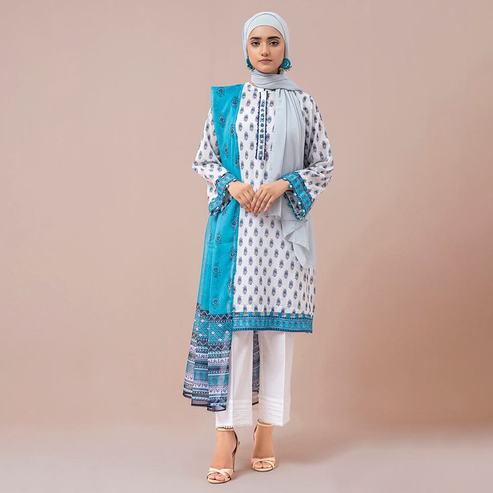 Eminent Printed Digital Lawn With Chiffon Dupatta Unstitched 3Pcs Suit - ES24LP3P09, Women, 3Pcs Shalwar Suit, Eminent, Chase Value