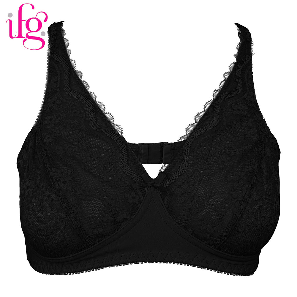 IFG Poppy Bra Blossom 005 - Black, Women Bras, IFG, Chase Value