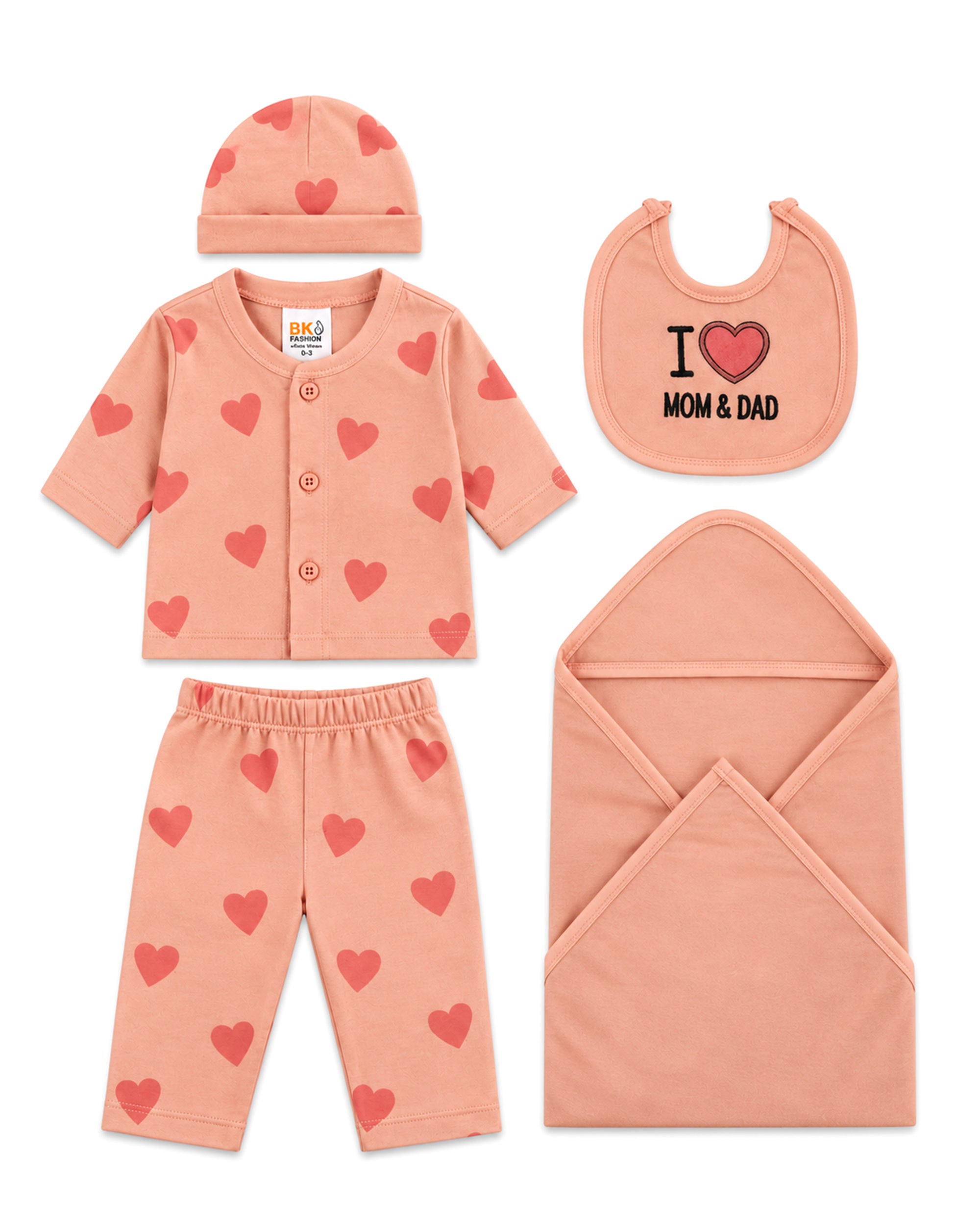 Newborn Unisex Gift Set - 5 Pcs