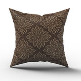 Jacquard Cushion - Dark Brown, Cushions & Pillows, Chase Value, Chase Value