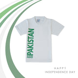 Valuable Boys Half Sleeves Azadi T-Shirt - White, Boys T-Shirts, Valuable, Chase Value