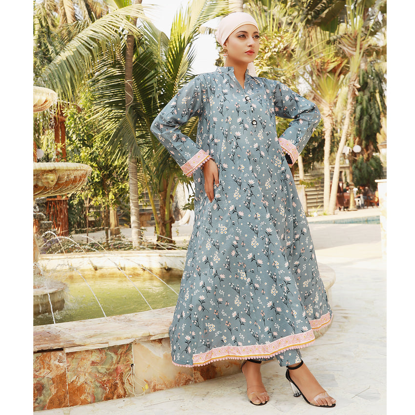 Eminent Printed Doriya Lawn Unstitched 2Pcs Suit - 24