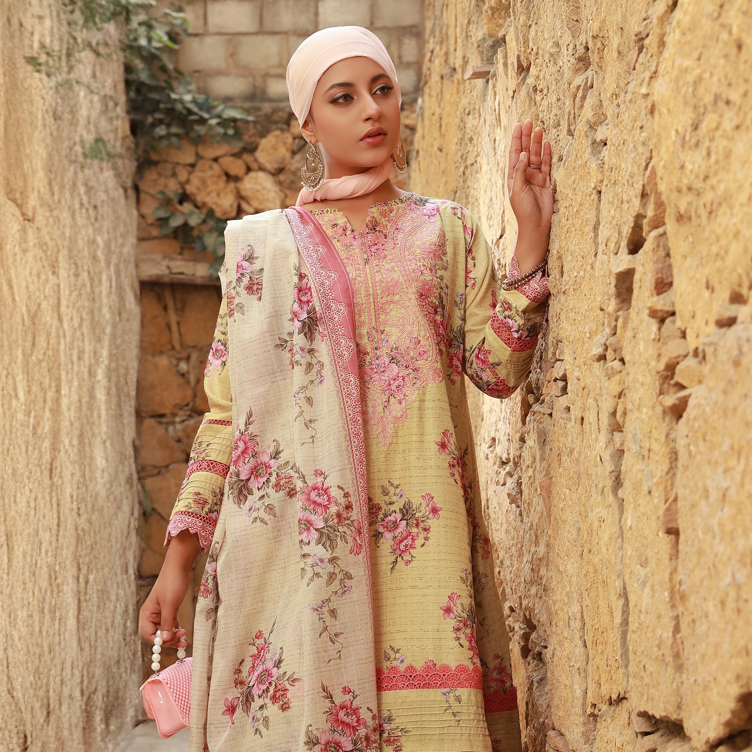 Eminent Printed Embroidered Messuri Unstitched 3 Pcs Suit - 10, Women, 3Pcs Shalwar Suit, Eminent, Chase Value