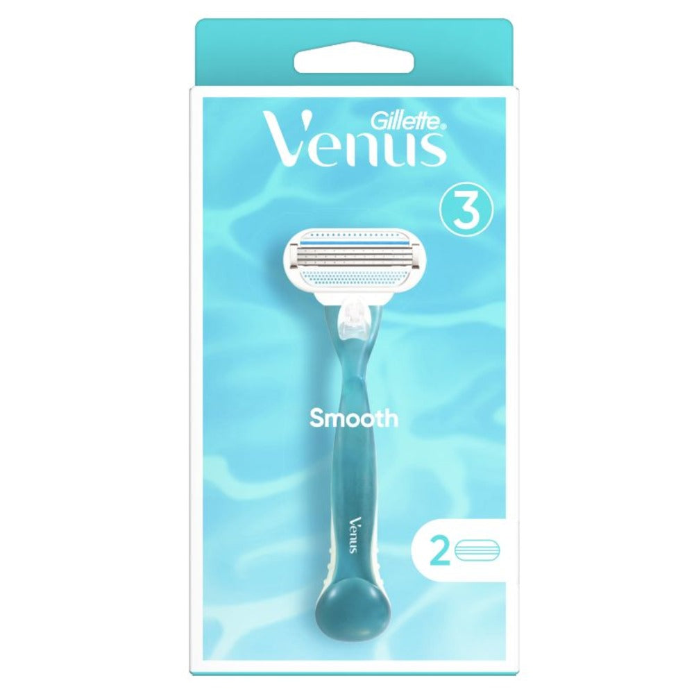 Gillette Venus 3 Smooth 2Up Razor, Razor & Cartridges, Gillette, Chase Value