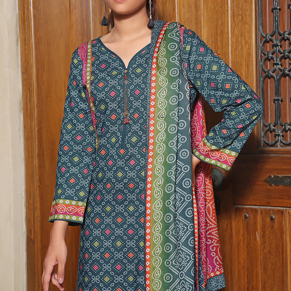 Monalisa Shimmery Printed Unstitched 3Pcs V1 - 2606, Women, 3Pcs Shalwar Suit, VS Textile, Chase Value