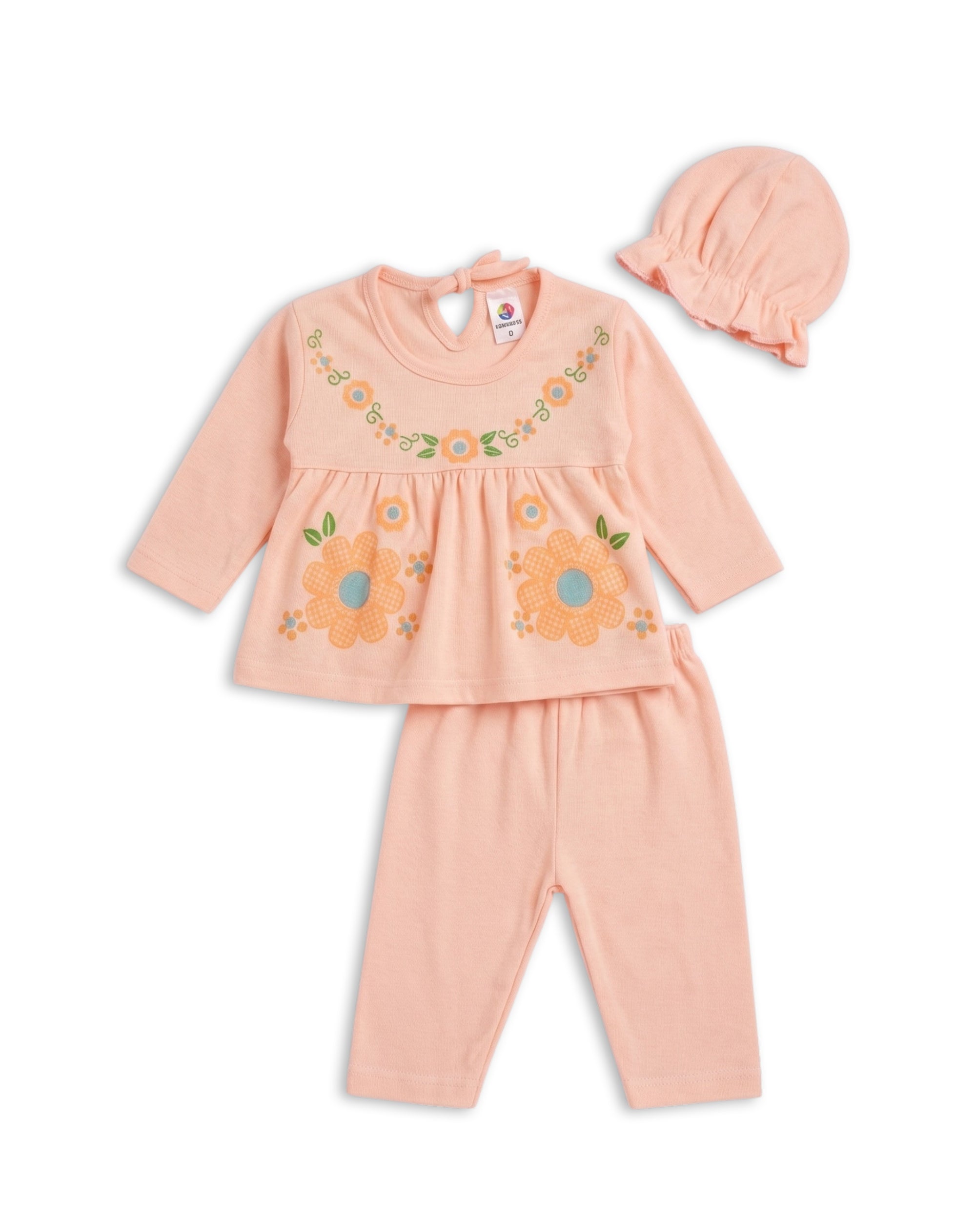Newborn Girls Full Sleeves Suit
