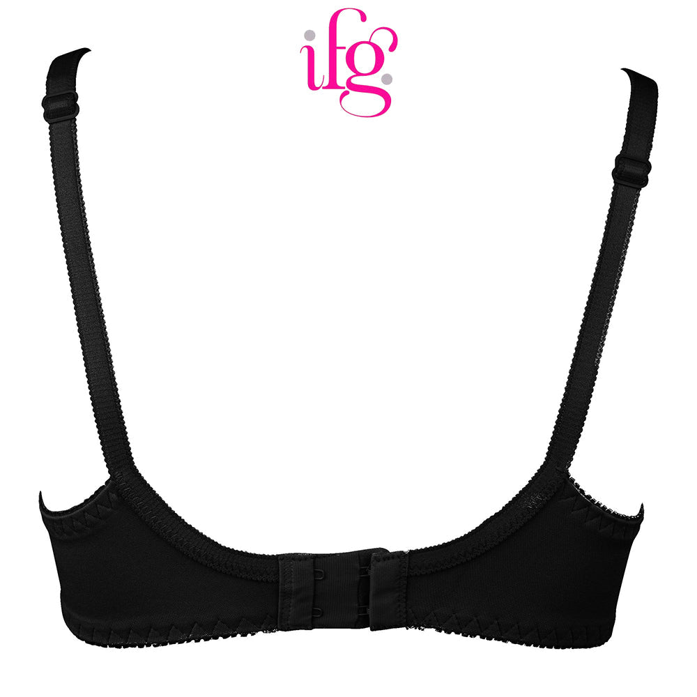 IFG Poppy Bra Blossom 005 - Black, Women Bras, IFG, Chase Value