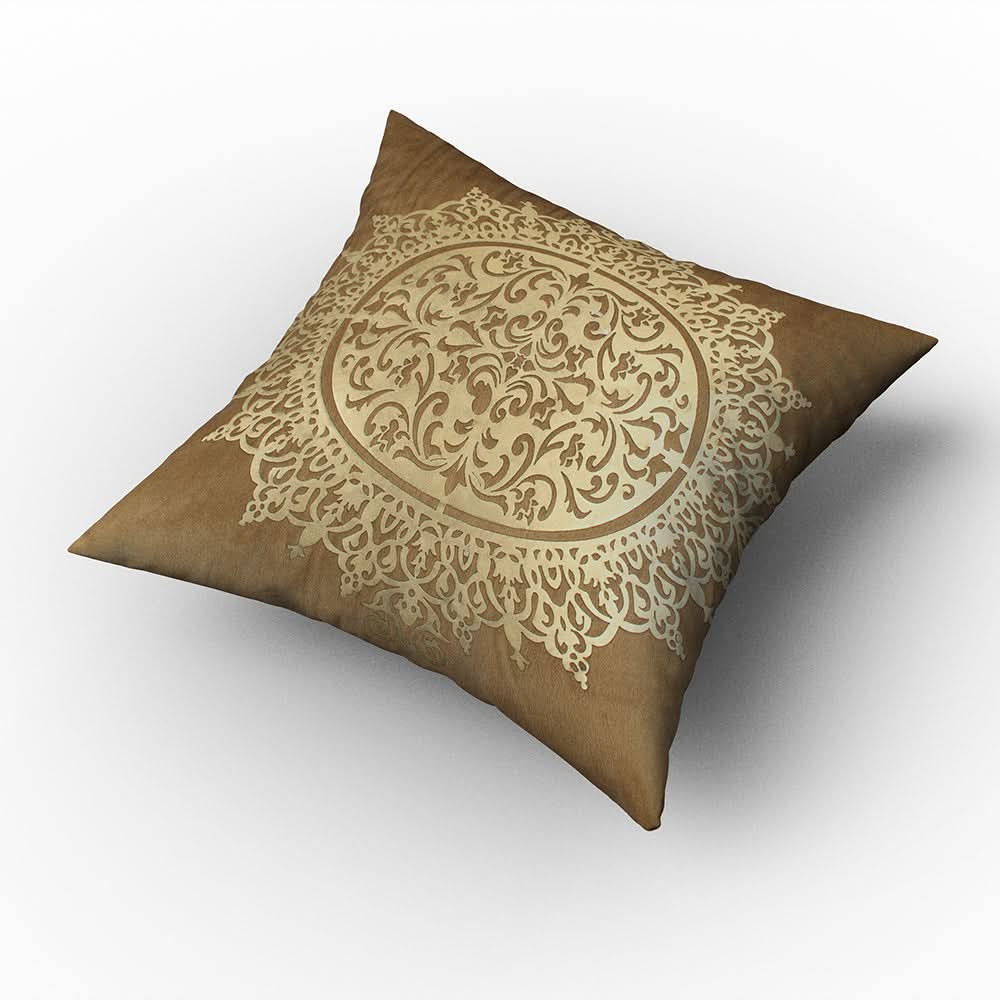 Velvet Stripes Cushion - Brown, Cushions & Pillows, Chase Value, Chase Value
