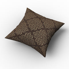 Jacquard Cushion - Dark Brown, Cushions & Pillows, Chase Value, Chase Value