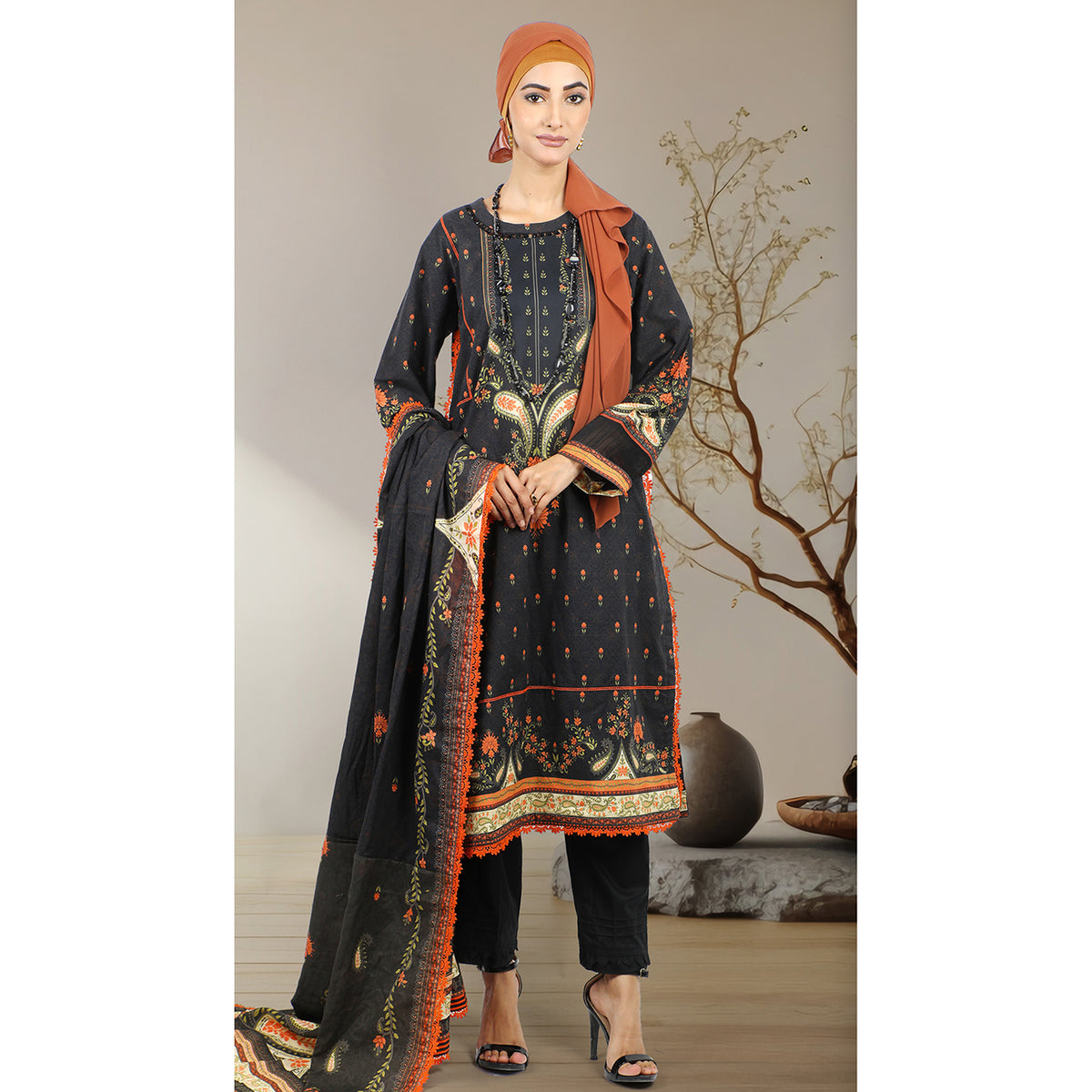 Eminent Women's Khaddar Unstitched 3pcs Suit - 16, Women, 3Pcs Shalwar Suit, Eminent, Chase Value