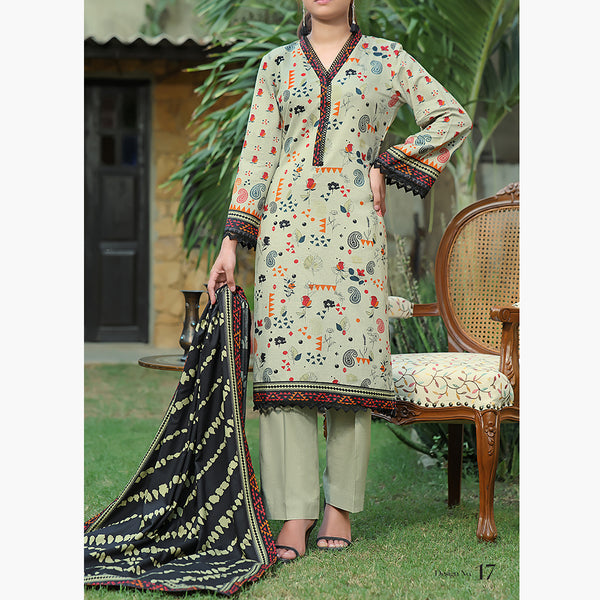 Mon Liza Shimmery Printed Unstitched 3Pcs V1 - 2607, Women, 3Pcs Shalwar Suit, VS Textiles, Chase Value