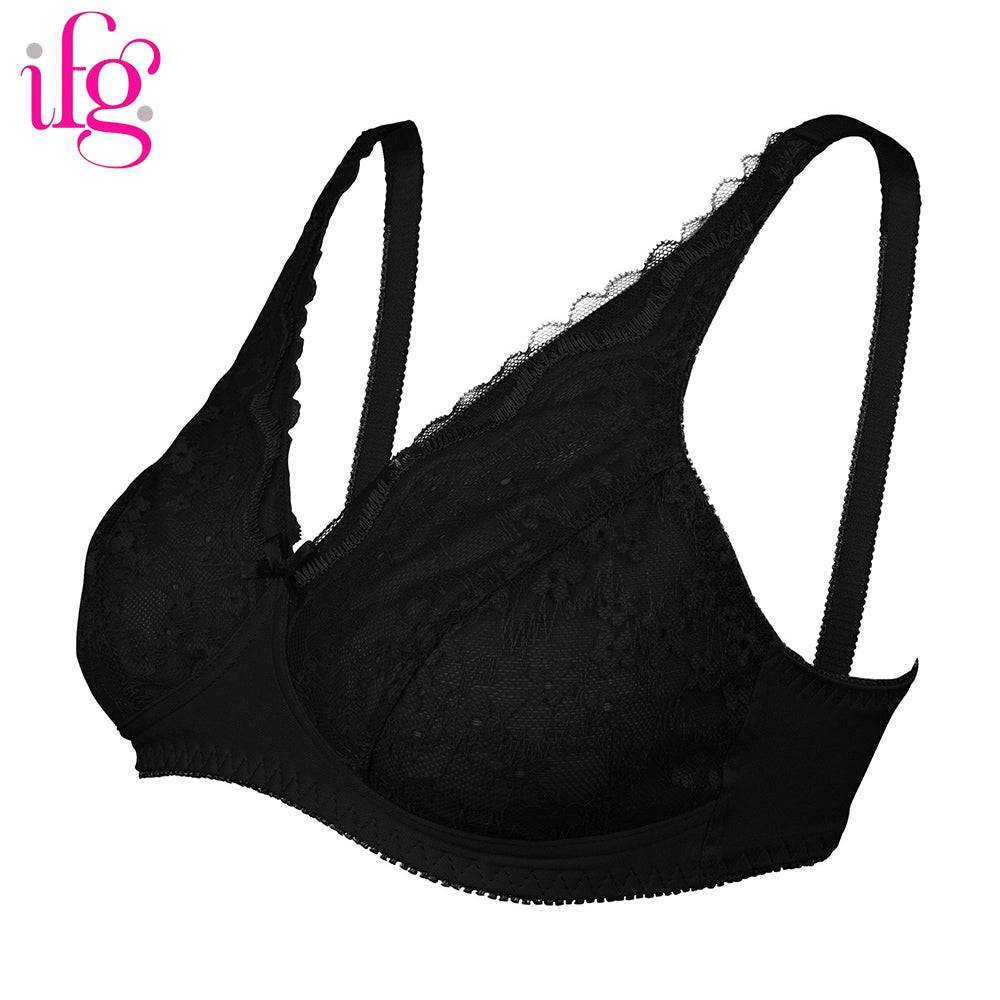 IFG Poppy Bra Blossom 005 - Black, Women Bras, IFG, Chase Value