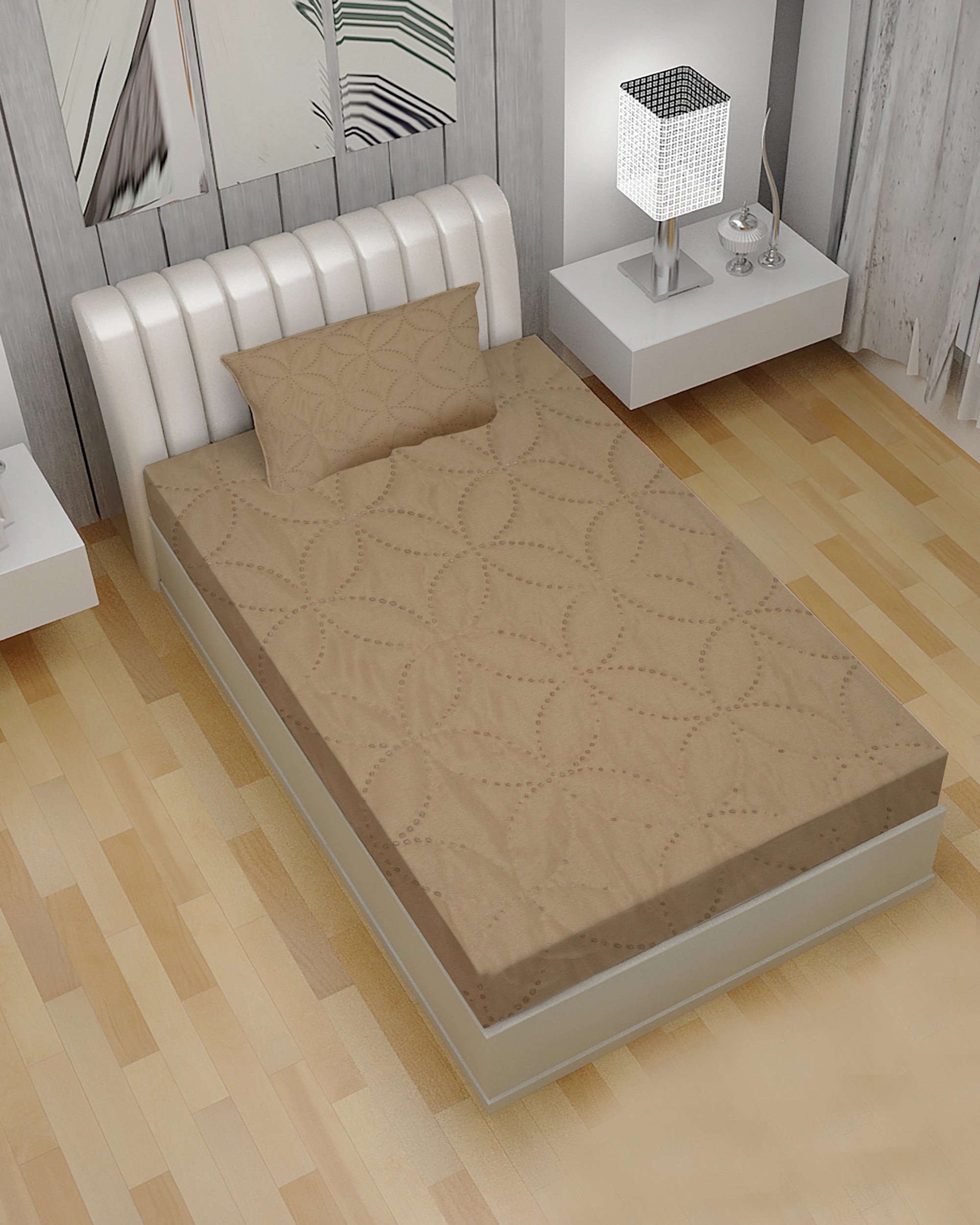 Single Quilted Cotton Waterproof Mattress Protector 42x78, Mattress Protector, Chase Value, Chase Value