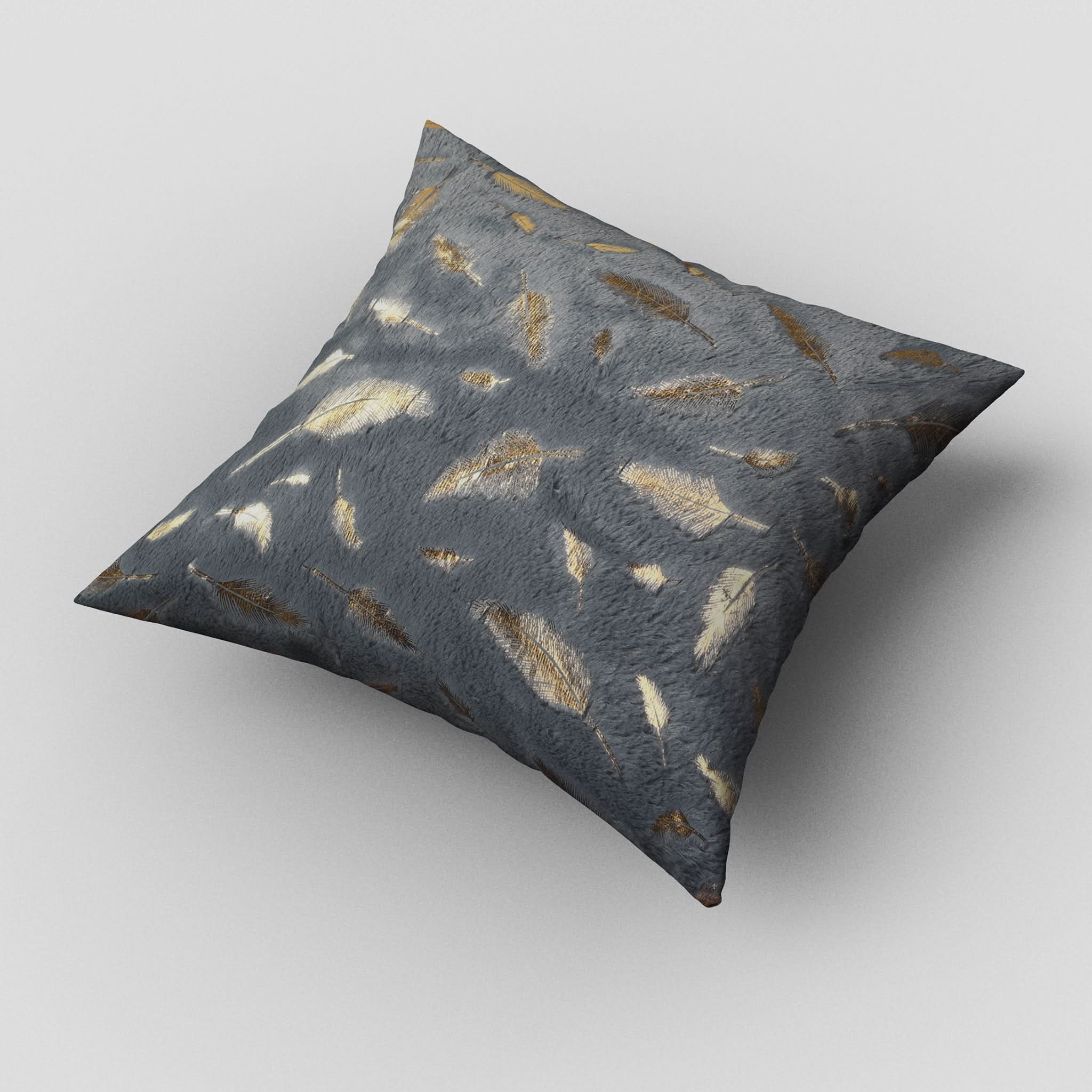 Cushion Fur Gold Leaf, Cushions & Pillows, Chase Value, Chase Value