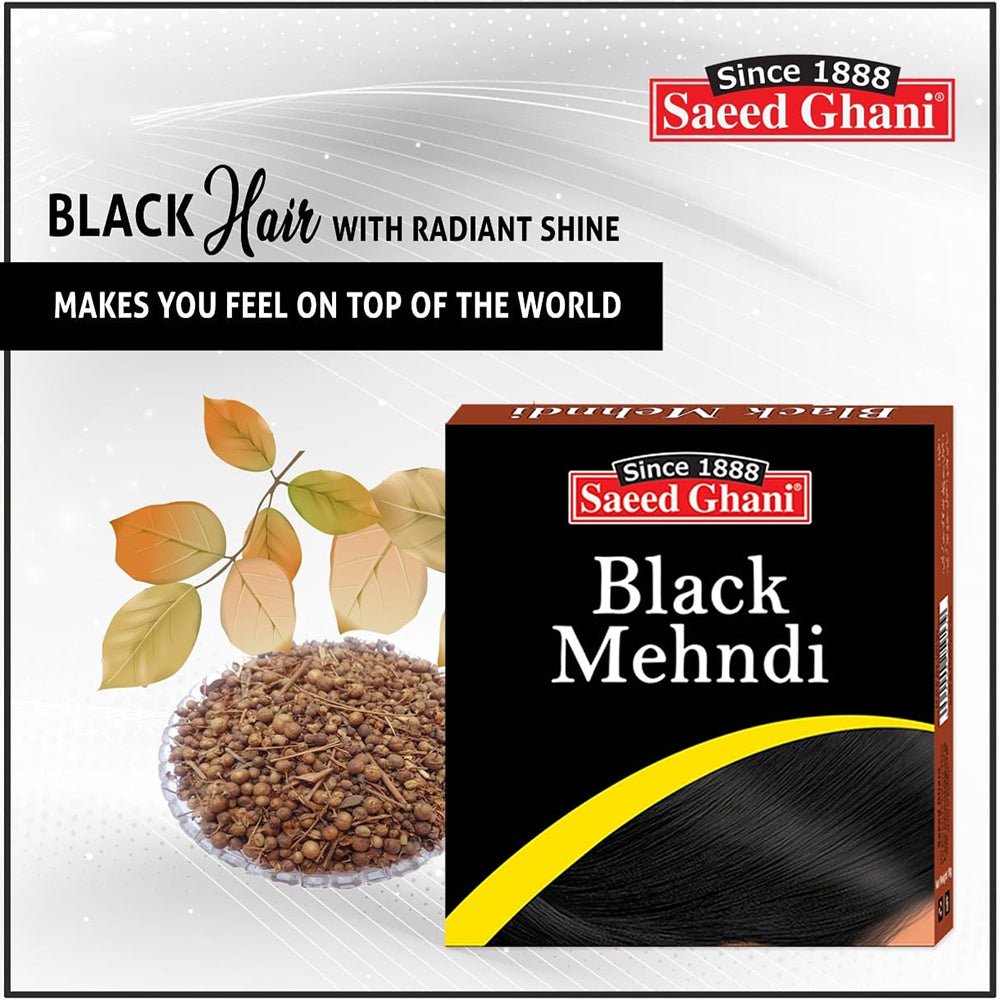 Saeed Ghani Black Mehndi 10gm, Hair Color, Saeed Ghani, Chase Value